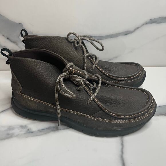 Dockers Men's Brown Flexible Flyweight Moc Toe Stitch Chukka Woodson Boots Sz 8 - Picture 1 of 7